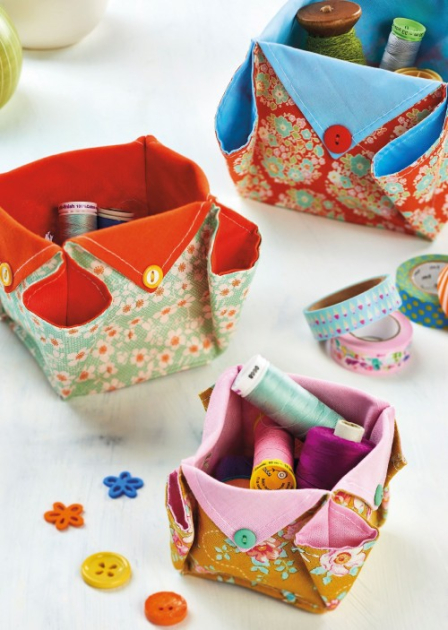 Origami Fabric Boxes