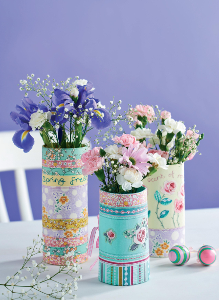 Floral Patchwork Vase Slip Covers