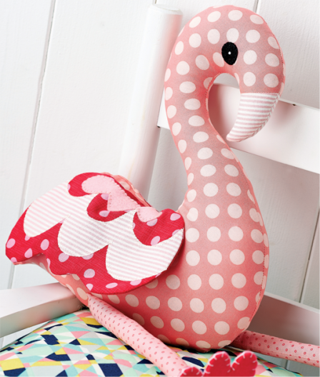 Flossie Flamingo Softie Toy Sewing Pattern